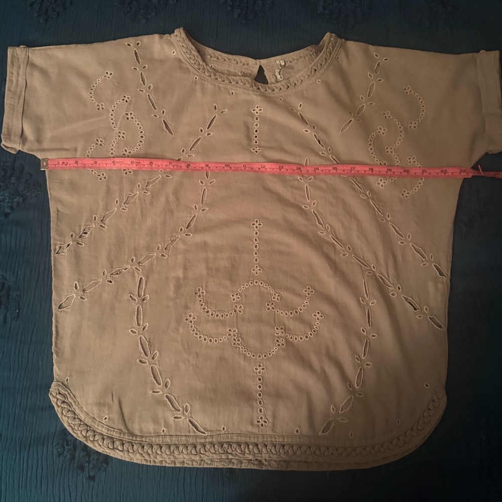 IRO Beige Embroidered Blouse - Picture 9 of 16
